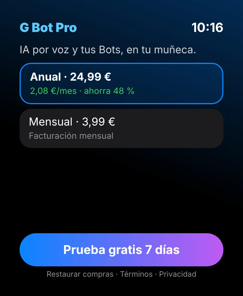 G Bot – Pro y prueba gratis