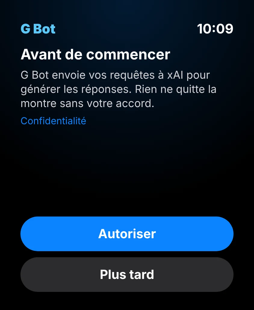 G Bot – Consentement IA