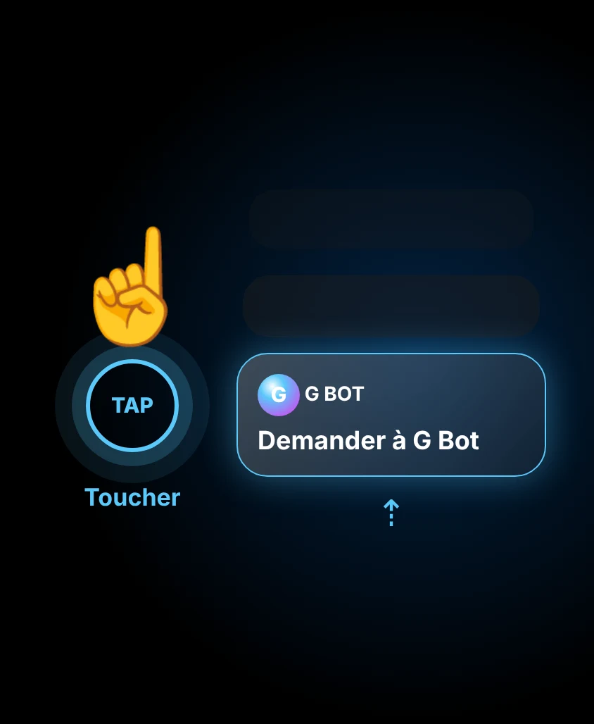 G Bot – Geste de toucher