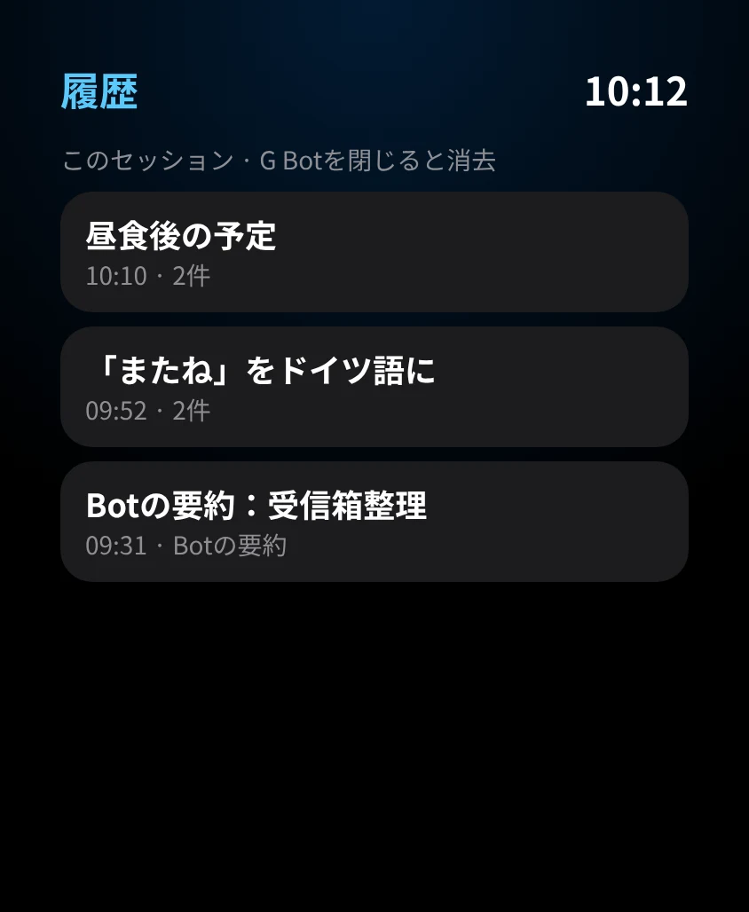 G Bot – 履歴