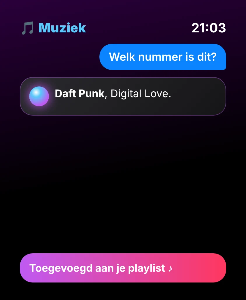 G Bot – Muziek: Daft Punk, Digital Love. Toegevoegd aan je playlist ♪