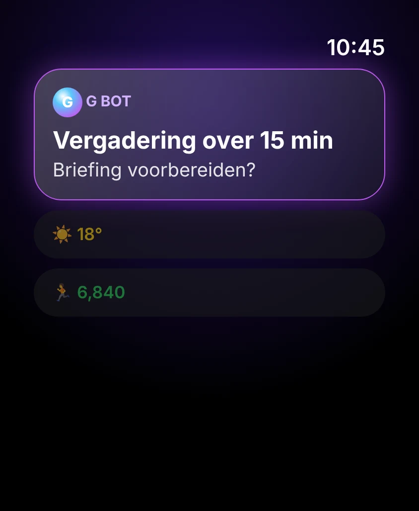 G Bot – Relevantie in de Slimme Stapel